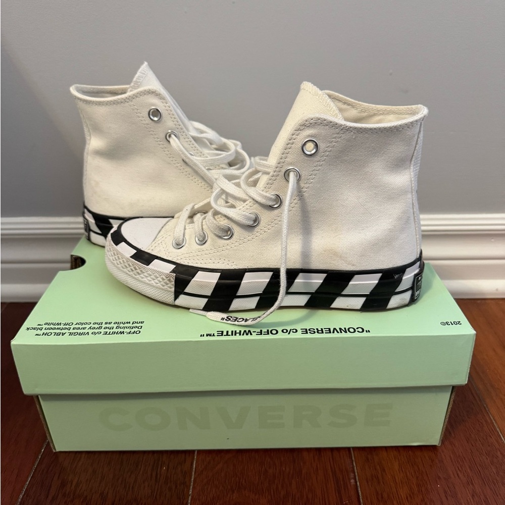Off-White Converse High Top Sneakers - Picture 4 of 13